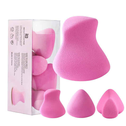 50-Pack Latex-Free Makeup Sponge Puffs